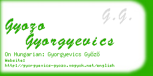 gyozo gyorgyevics business card