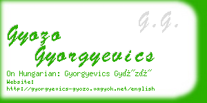 gyozo gyorgyevics business card